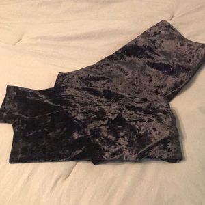 Black Velour Pants Only